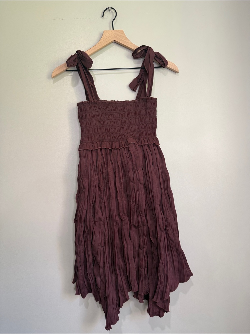 Urban Outfitters UO Axel Smocked Mini Dress Small P